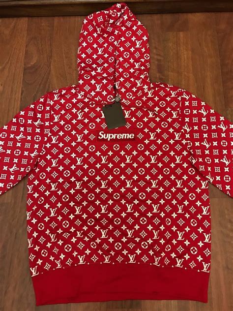 lv supreme advertisement|supreme x louis vuitton hoodie.